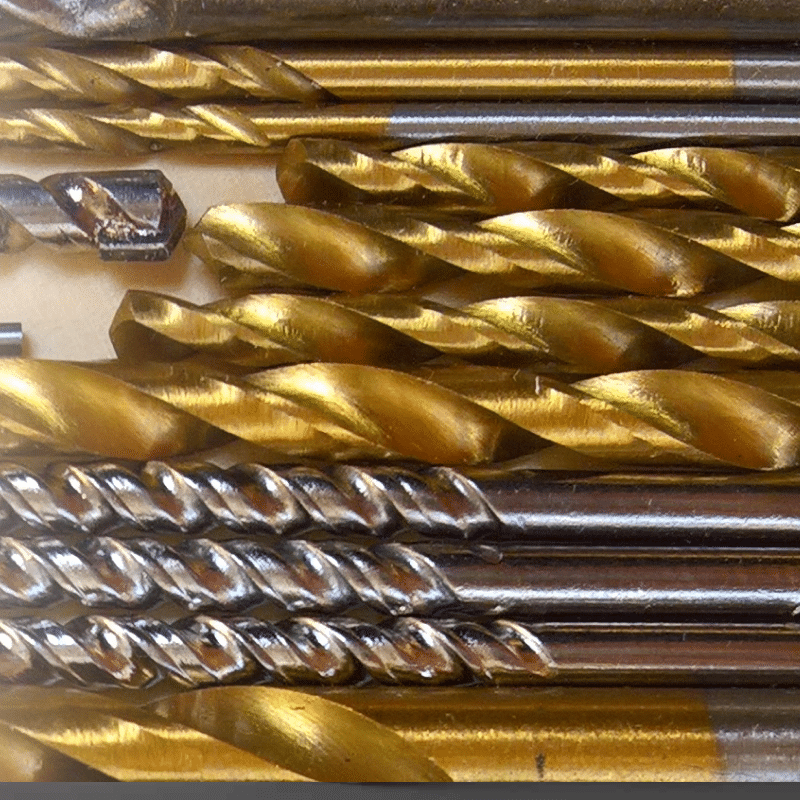 titanium coatings image with drill bits
